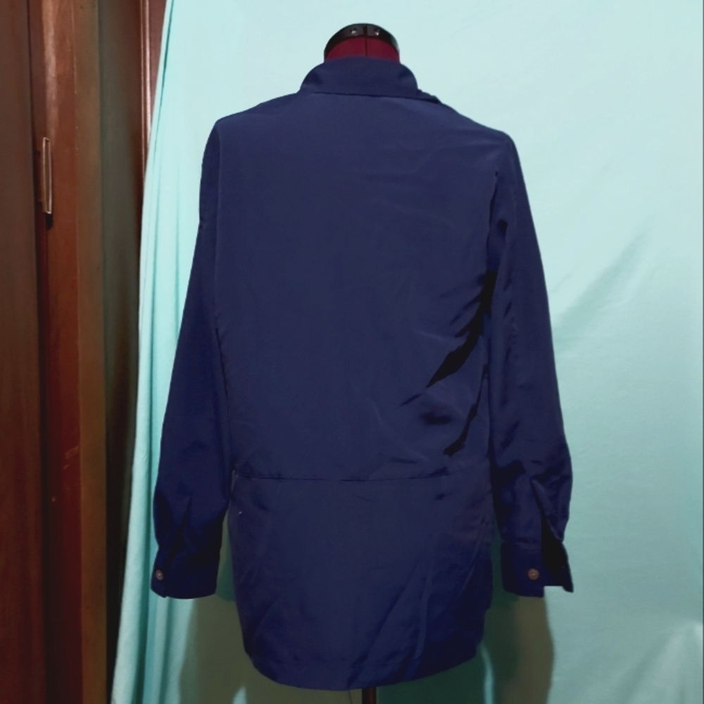 TravelSmith, L, Navy Blue, button up: Shirt
